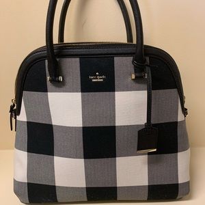 Kate spade black and white buffalo check